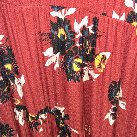 Free People “ All I got “ Rust Floral Maxi Dress size 10 worn once. - Picture 3 of 11